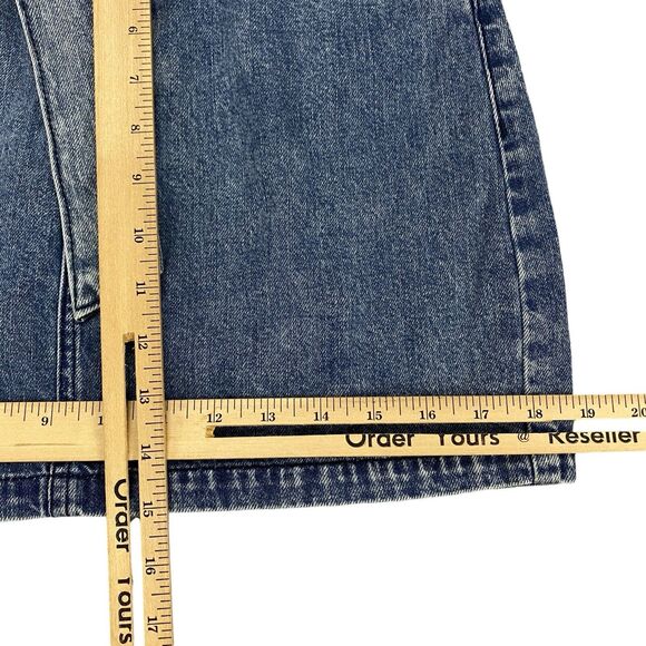 Tgla Denim Blue Jean Casual Belted Mini Skirt Francesca's Collection Small - Picture 4 of 9